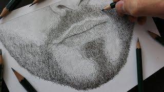 How To Draw: REALISTIC FACIAL HAIR with Pencil - TUTORIAL