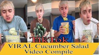 TikTok “Logan’s" Viral Cucumber Salad Recipe | TikTok Trends Compilation