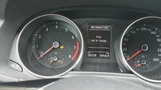 Volkswagen Passat 2016 kessy push button/key start problems - Key not in range - key not detected#!