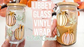 HOW I MADE A FULL VINYL WRAP ON A LIBBEY CAN GLASS & MADE THE DESIGN IN CRICUT DESIGN SPACE