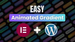 Animated Gradient Button Elementor Tutorial | Elementor FREE, NO Plugins Or Add-Ons, SUPER Easy