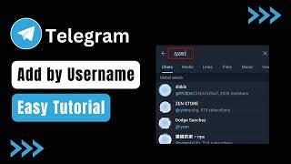 How to Add Someone by Username in Telegram - Telegram Share My Contact !
