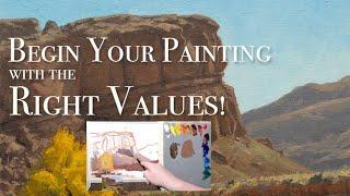 Establishing Values in Your Painting-Oil Painting Tutorial