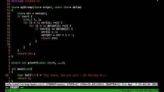 ASMR Programming - Writing my own strsep in C - No Talking