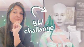 Черно-белый челлендж  bw challenge | The Sims 4 CAS