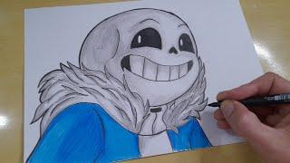 COMO DESENHAR o SANS de UNDERTALE passo a passo