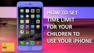 How to set time limit on your iPhone or iPad for your children