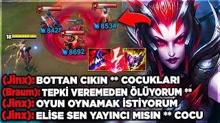 FAKER İZLESE OTURUP NOT ALIRDI !! C4 GİBİ PATLATAN ELİSE JUNGLE !!