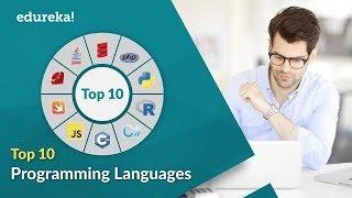 Top 10 Programming Languages | Programming Languages For Beginners | Computer Programming | Edureka