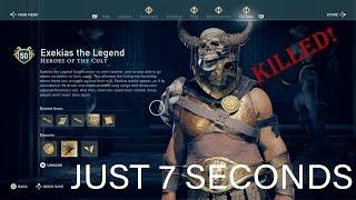 Assassin's Creed Odyssey: killing level 50 mercenary with one arrow and 7 seconds.