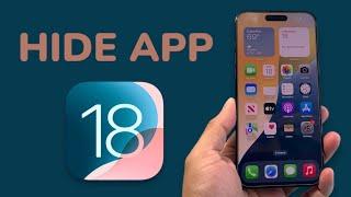 How To Hide Apps on iOS 18!