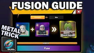 Fusion Guide and Metal Trick in Anime Champions Simulator