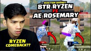 REACTION BTR RYZEN VS AE ROSEMARY!! BYONE 1 VS 1 TDM, RYZEN COMEBACK KAH? - REACTION TIKTOK SANTUY