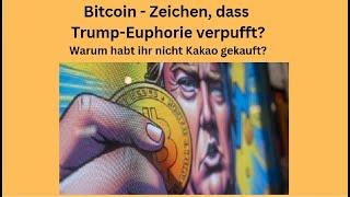 Bitcoin - Zeichen, dass Trump-Euphorie verpufft? Marktgeflüster Teil 1