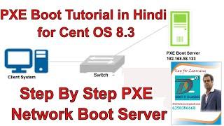 PXE Boot Server Setup on Centos 8.3 | PXE Network Boot Step By Step | PXE network Server in Hindi
