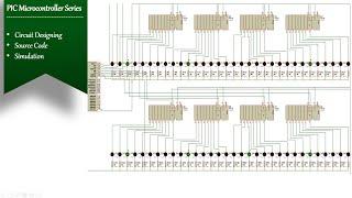 64 IO Pin Controller with PIC16F2620 | Simulation | Expanding IO Ports