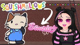 Turning Squishmallows into Sanrio Characters in Roblox Spray Paint!