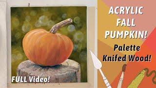 Painting ON A BUDGET! SIMPLE Fall Pumpkin with Traceable! By: Annie Troe