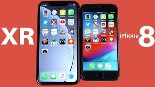 iphone xr vs iphone 8 speed test