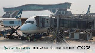 Cathay Pacific A350 ECONOMY | LONDON HEATHROW  to HONG KONG | FLIGHT REVIEW #1