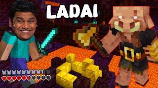 BASTION ME LADAI KARNE CHALA GAYA  Minecraft Hardcore Part 10