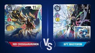 Red Cresgarurumon VS Blue, Yellow, Purple Mastemon - TrueChampionSteven