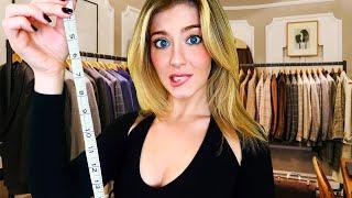 ASMR The OUTRAGEOUSLY INAPPROPRIATE Suit Measuring | Whispered Tailor Roleplay