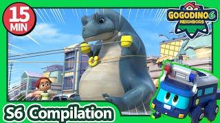 GOGODINO S6【10-12】Compilation | T-Rex | Dinosaur for Kids | Kids Cartoon | Toys | Jurassic | Robot