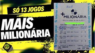 DICA MAIS MILIONARIA - FECHAMENTO 21 DEZENAS EM APENAS 13 JOGOS