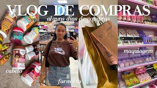 vlog : compras de autocuidado ️ | maquiagem, produtos de cabelo, farmácia