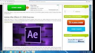 How to download   Download Adobe After Effects CC 2018