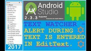 Android studio tutorial - How to use textwatcher for edittext in android. NEW