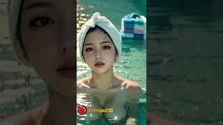 [4K] IN A BATH 2, BEAUTIFUL GIRL highlight by ai art p20s - 女性 ai | #aiart #lookbook #beauty #girl