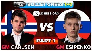 Magnus Carlsen vs Andrey Esipenko | Bullet Chess Compilation | PART 1 of 3