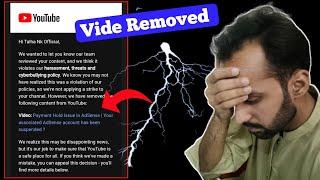 I got a Community Guideline removal @youtubecreators @YouTube