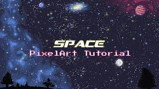 Space PIXELART Tutorial! Starry Sky - A relaxing time lapse pixelart tutorial.