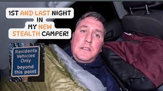 1st and last night in my "new" stealth camper #stealth #camper #camping