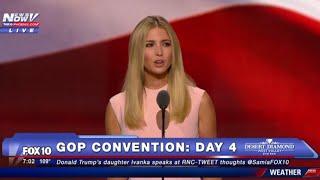 FULL VIDEO: Ivanka Trump Delivers Speech at GOP Convention, Introduces Father Donald -FNN