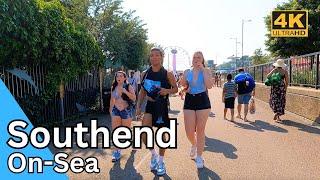 SOUTHEND ON SEA ️️ Summer 2023 - Travel Walk - Walking London [4K/HD]