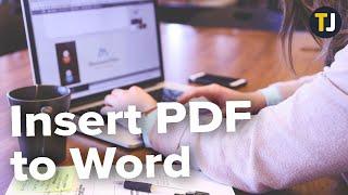 How to Insert a PDF Image into Word