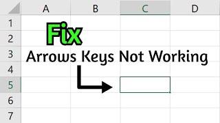 Fix Arrow Keys Not Working In Excel  | Why Arrow Keys Not Working In Excel