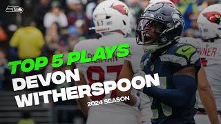 Devon Witherspoon Top 5 Plays Of the 2024 Season | Seattle Seahawks