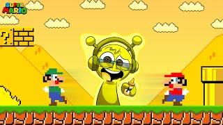 SPRUNKI MUSTARD Turns Mario and Luigi and Super Mario World Into Mustard