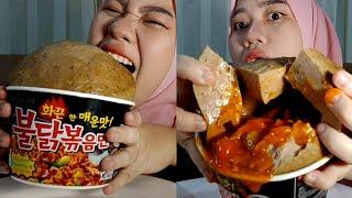 MUKBANG SAMYANG TOPING BAKSO LAVA BERANAK PEDAS