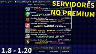 5 Servidores para minecraft 1.8 - 1.20 NO PREMIUM SIN LAG con Skywars, Bedwars,  Eggwars y más 2023