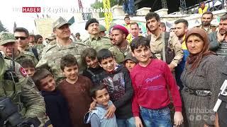 2. Ordu Komutanı Korgeneral İsmail Metin Temel Afrin'de sivillerle bir araya geldi