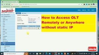 How to Access OLT Remotely or Anywhere Without Static IP