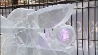 Moscow Ice Sculpture Competition: Russian literature used as inspiration for ice art