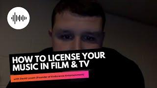 How to License Your Music in TV & Film