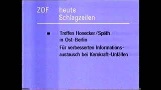 ZDF Heute Schlagzeilen 1986